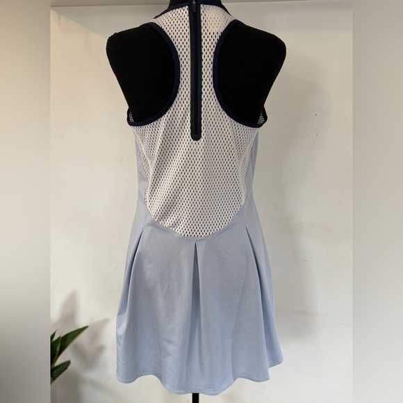 Like New Nike Maria Sharapova tennis dress Mesh Sporty Prep Light Blue/White LG - Picture 5 of 7